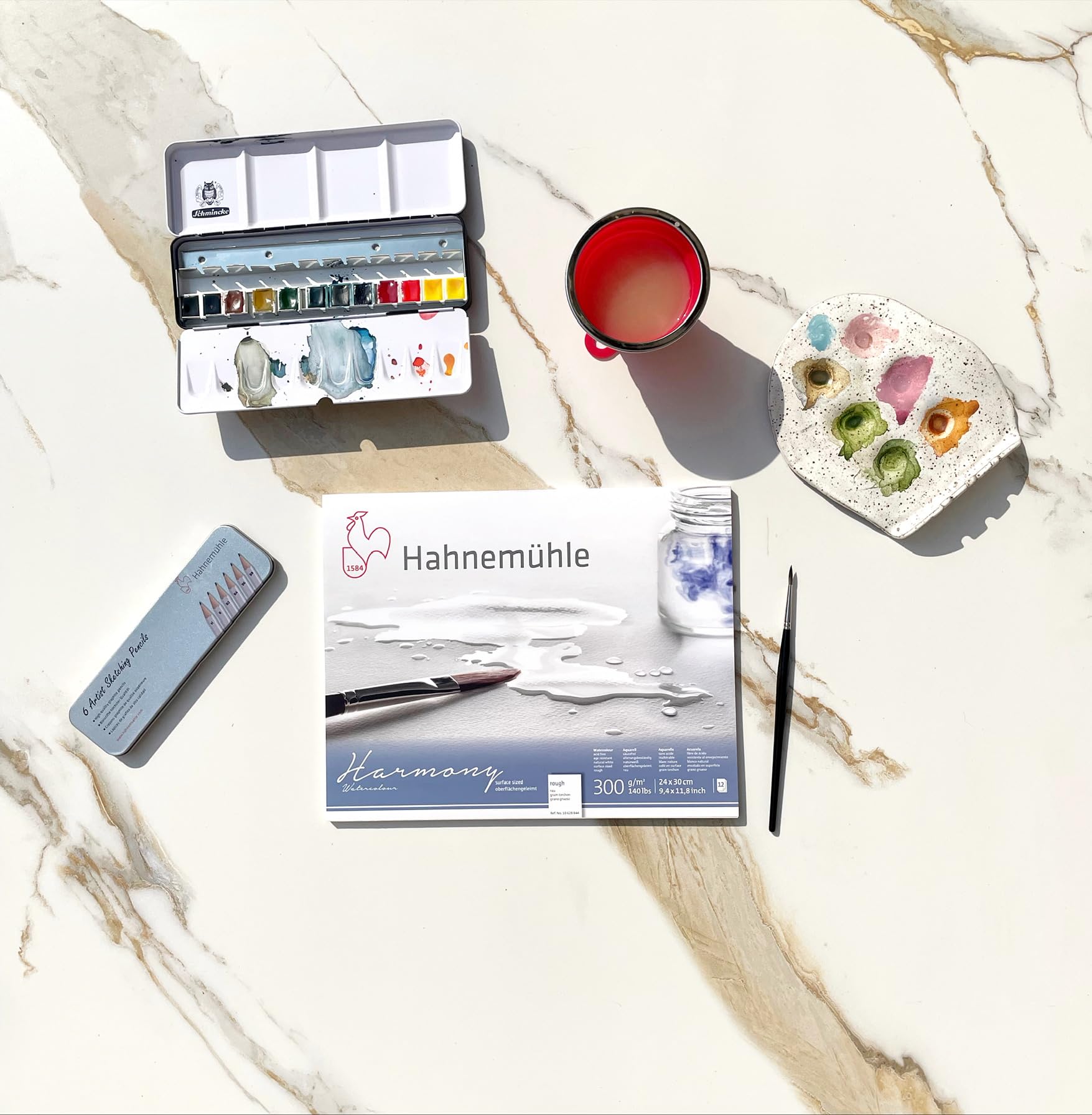 Hahnemuhle Harmony Watercolour Spiral Pad Rough Surface A4, 10626842