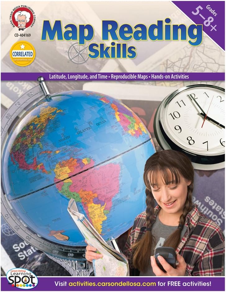 Map Reading Skills, Grades 5 - 8