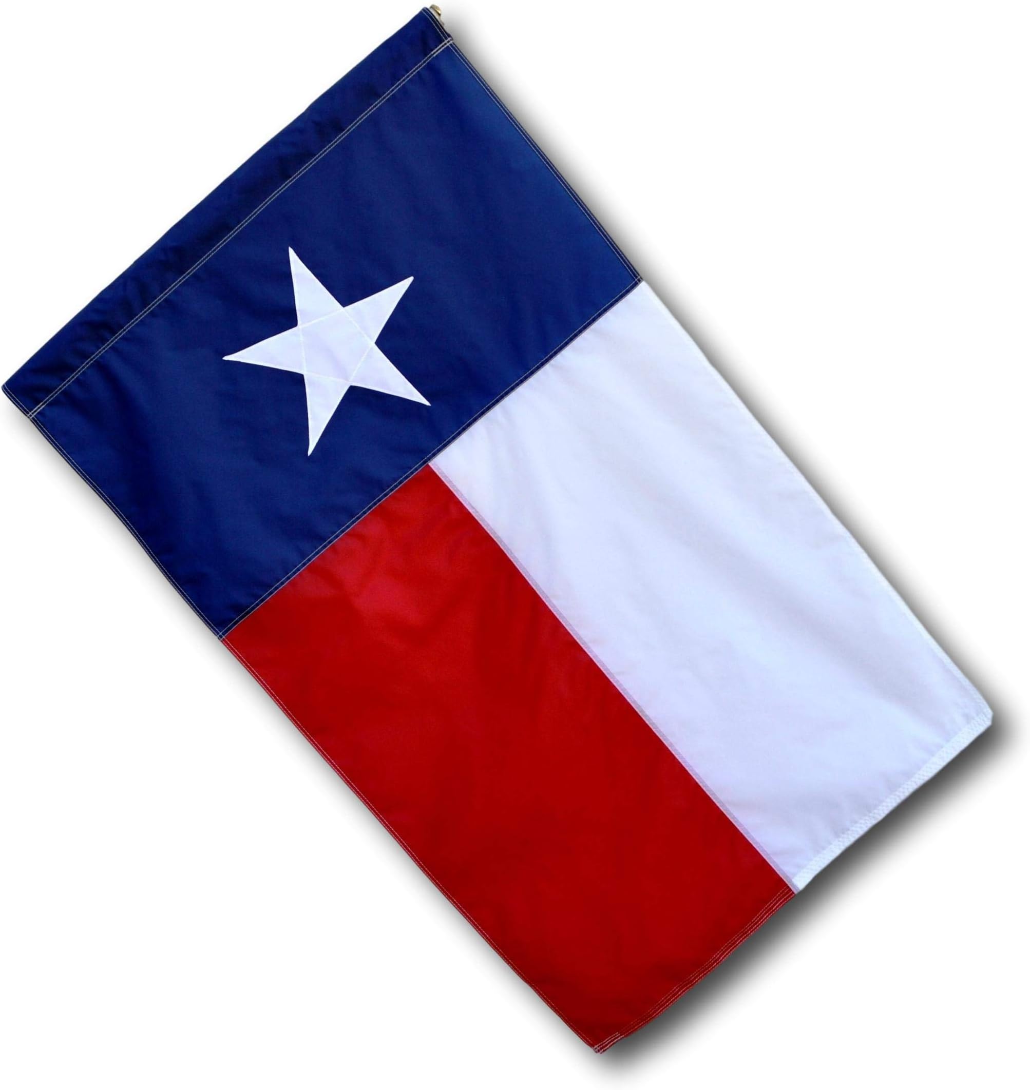 US Flag Factory - 2.5x4 FT Texas State Flag (Sleeved) (Appliqued Star, Sewn Stripes) Outdoor SolarMax Nylon - Made in America - Premium Quality