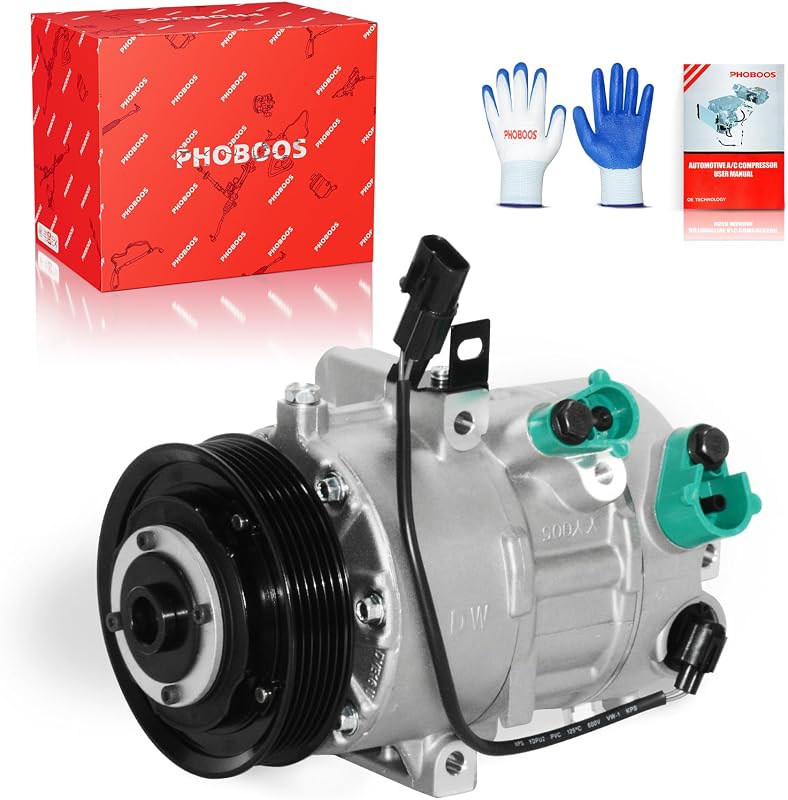Compressor do ar-condicionado PHOBOOS com embreagem para Hyundai Tucson 2.0L – 1 unidade