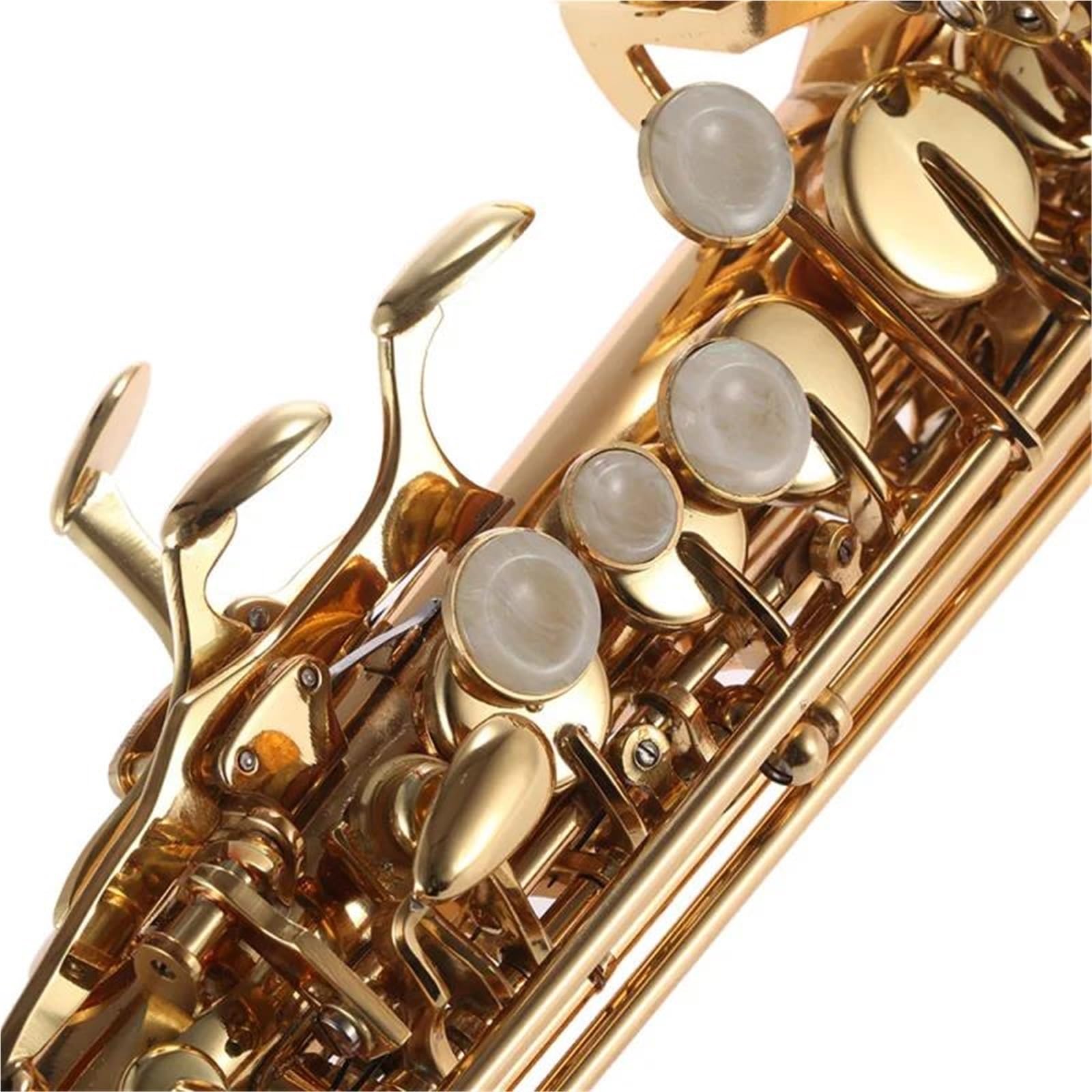 Saksofony Saksofon Sopranowy Dla Początkujących Instrument Dęty Drewniany Z Futerałem I Rękawiczkami