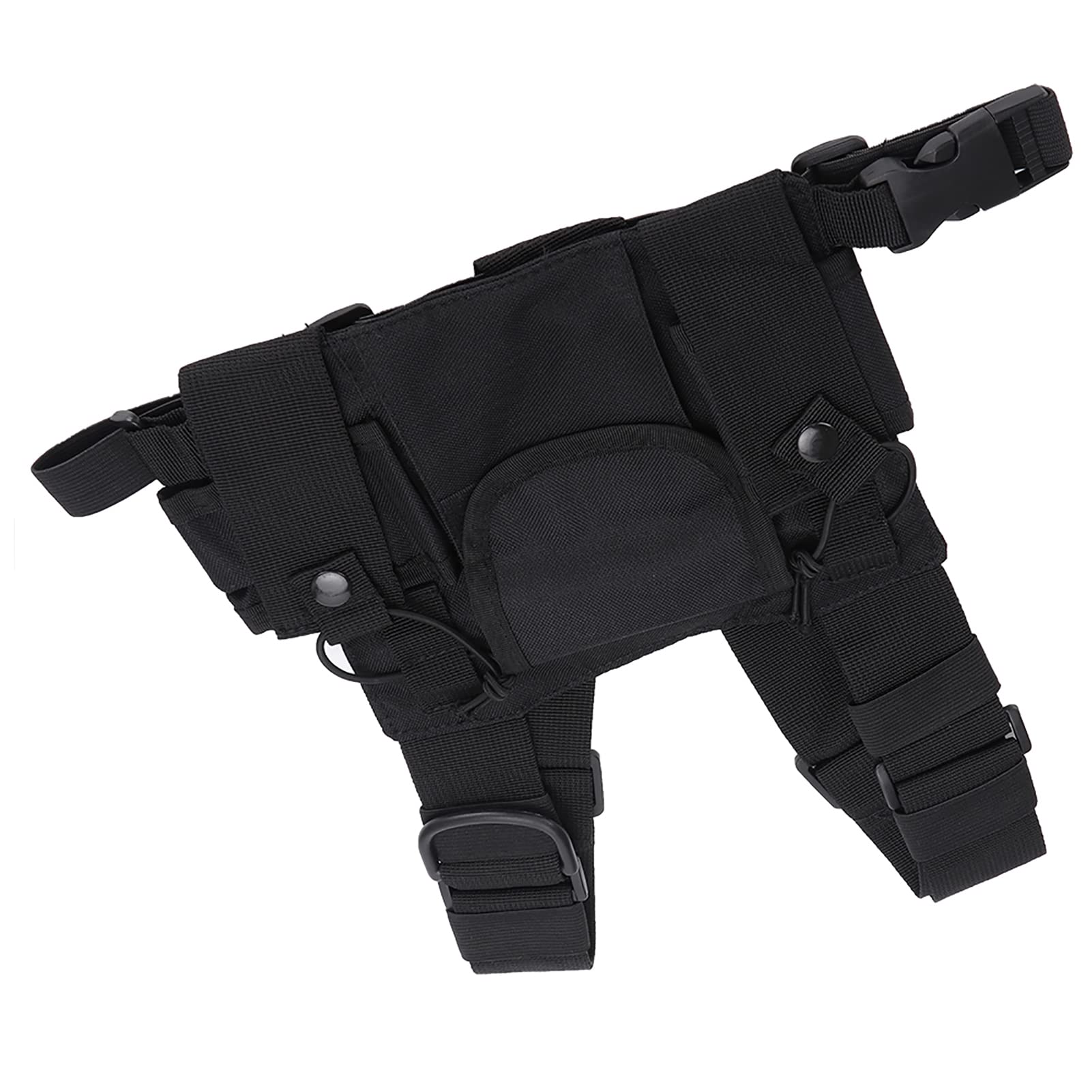 Arnés de Pecho para Radio, Bolsa Frontal para el Pecho, Funda para Chaleco para Radio Bidireccional Walkie Talkie, Paquete de Pecho para Radio con Correa Ajustable para el Hombro