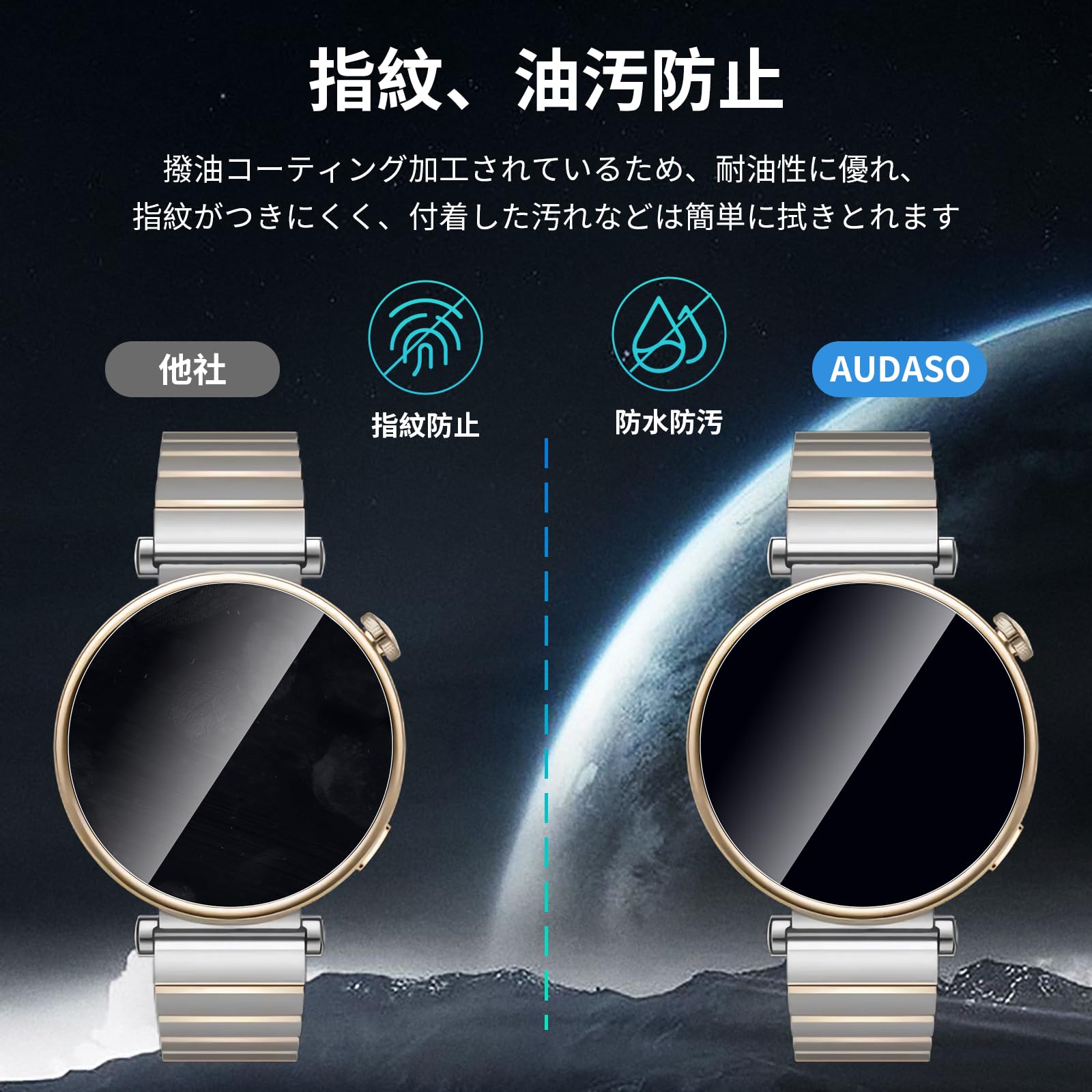Amazon.co.jp: For HUAWEI WATCH GT4 41mm ガラスフィルム AUDASO