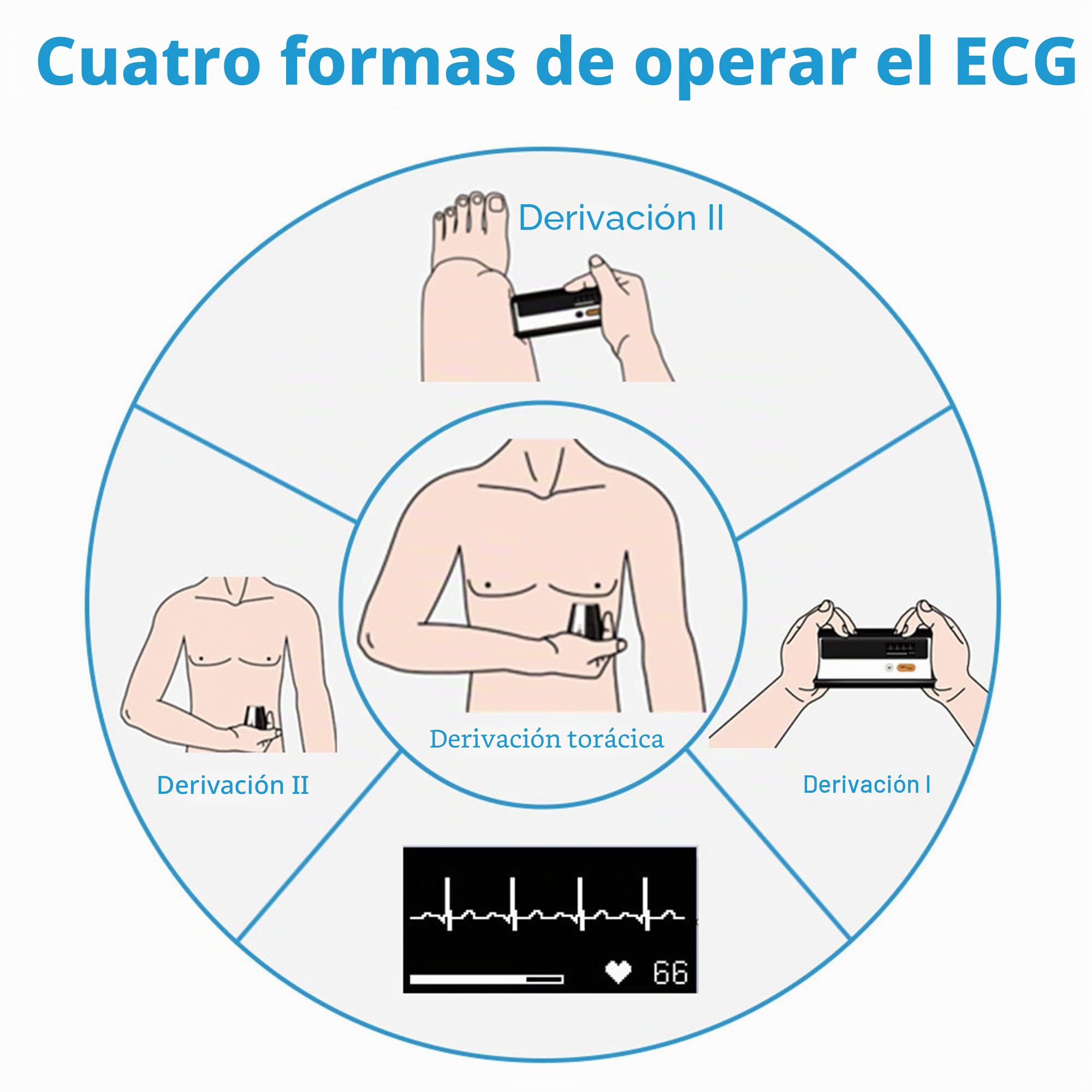 Viatom - Armfit con monitor y medidor de presión con ECG, con pulsera para adultos, 35198