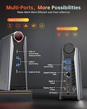 Amazon.com: ACEMAGICIAN S3A Mini PC, Ryzen 9 6900HX, 32GB DDR5 1TB