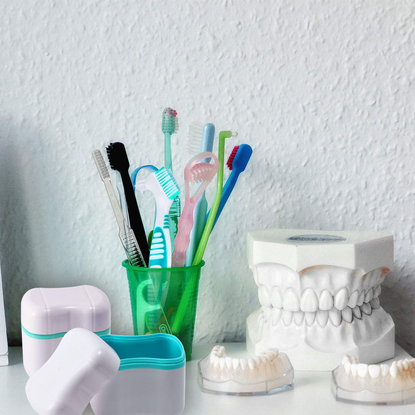 Nuova Scatola Di Contenimento Ortodontico Custodia Dentale Compatta Per - Foto 2