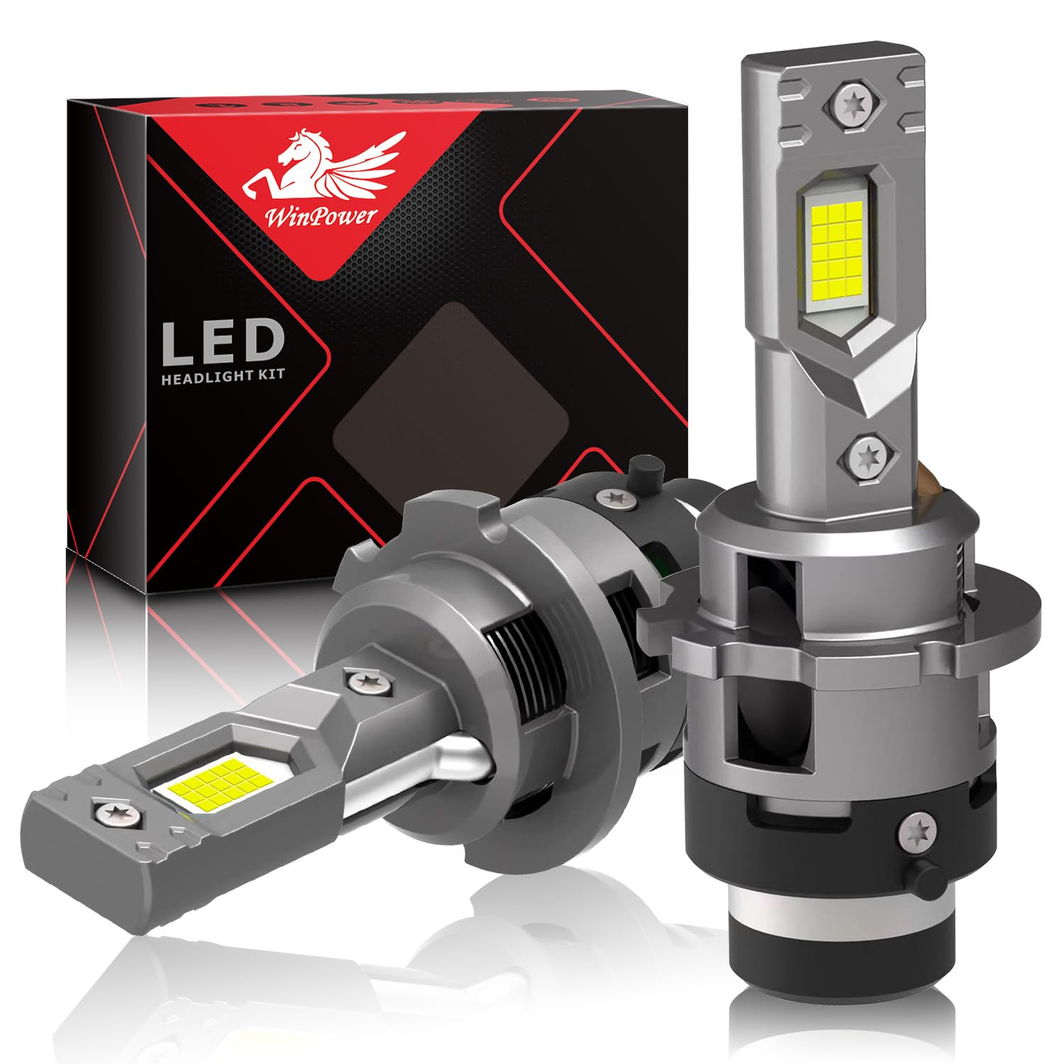 WinPower D2S Lampadina LED 35W 6340LM 6000K Bianco freddo Abbagliante Anabbagliante Xenon HID Kit di conversione, 2 pz.