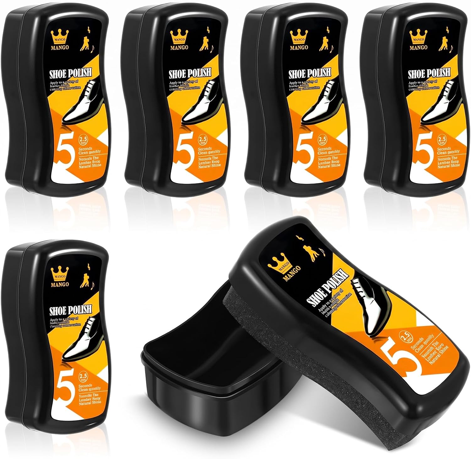 Loopeer 6 Pcs Shoe Shine Sponge
