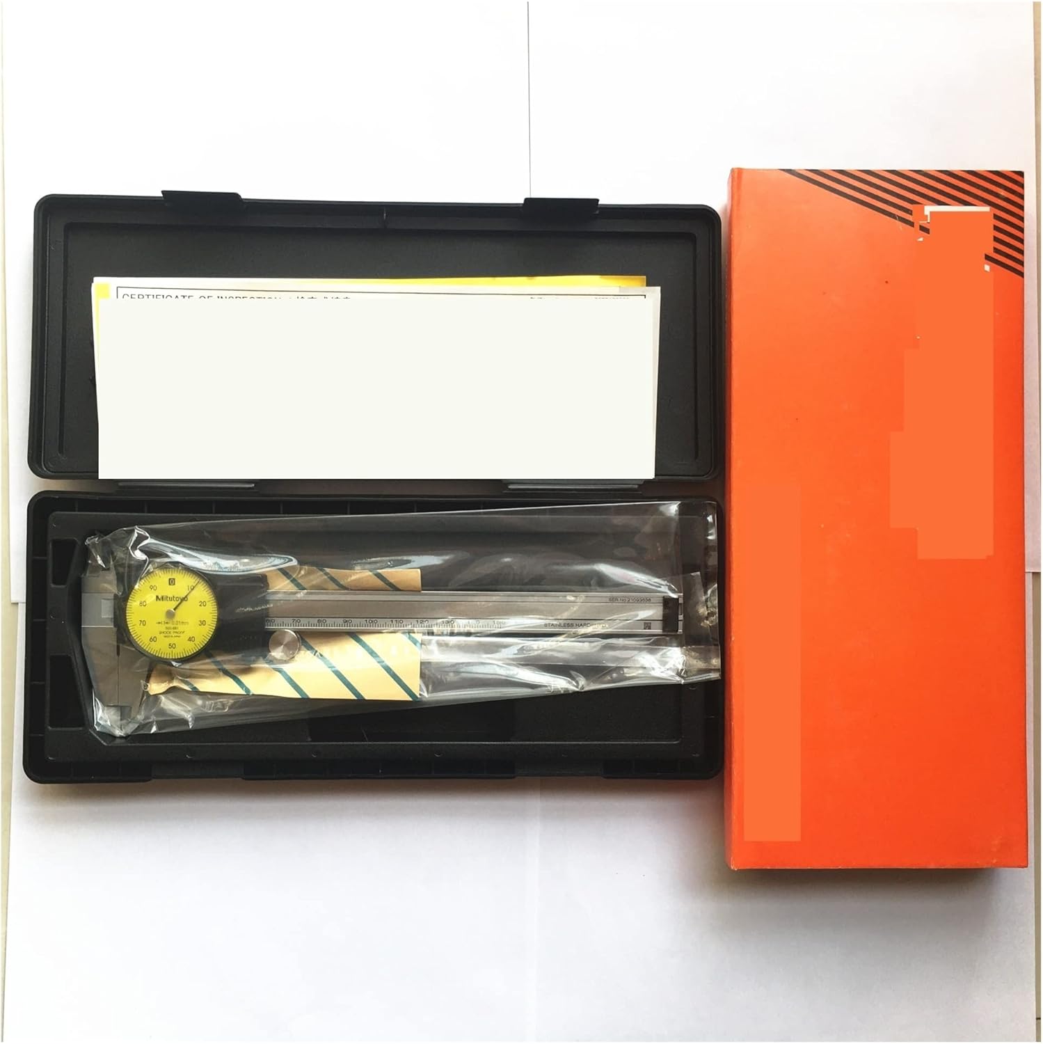 Outside Micrometer Abs Dial Caliper 0-6In 0-150Mm 505-681 8In 200Mm 505-682 0.01Mm Vernier Caliper Micrometer Measuring Tool Micrometer Ruler,200mm 505-682