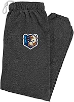 Vista 1 de LOGOVISION Bob Jones University Primary Logo Mens Jogger Sweatpants, Charcoal Heather, Small