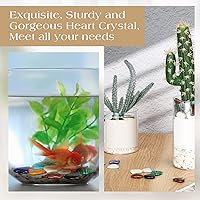 Vista 4 de Nuenen 40 cristales en forma de corazón para el día de la madre, piedras preciosas surtidas pulidas de 1 pulgada, mini piedras de preocupación