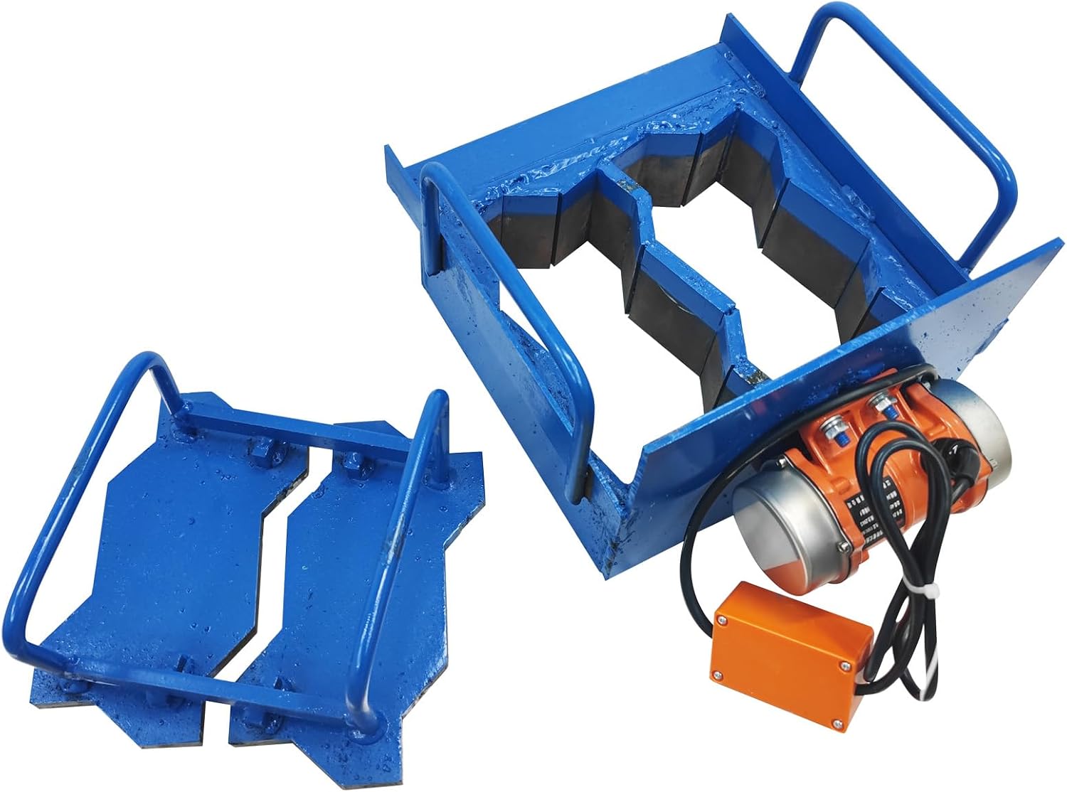 Brick Making Machine Manual Soil Block Forming Machine Paving Brick Die Size P4-hole 8.8X4.4X2.3in(225 * 112 * 60mm)