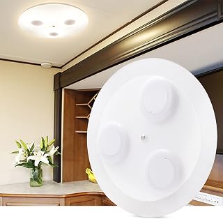 12V RV Ceiling Dome Light, Dia:10-Inch, Luxurious Acrylic Crystal RV Interior Light with Dimmer Switch, for RV Boat Camper Travel Trailer Truck Fifth Wheel