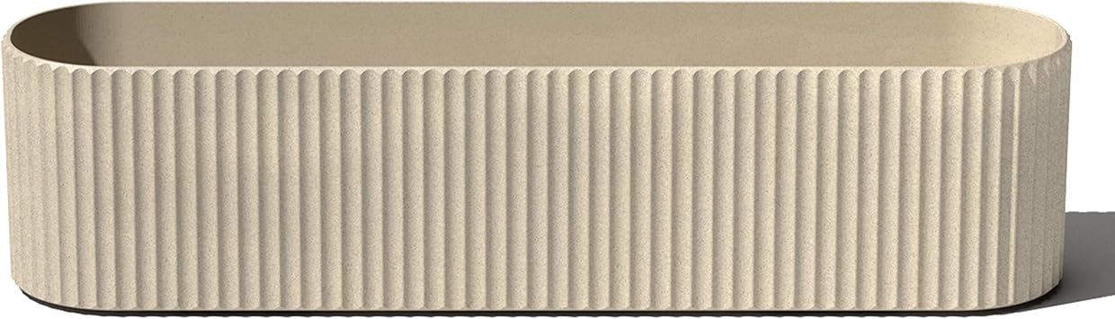 Veradek Demi Series Window Box Planter - Round Outdoor Planter