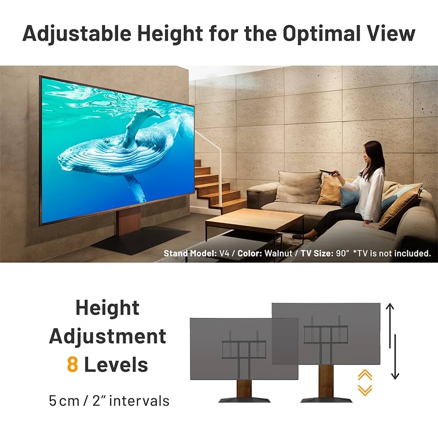 Amazon.com: WALL V4 | Sleek Shallow Floor TV Stand for Extra