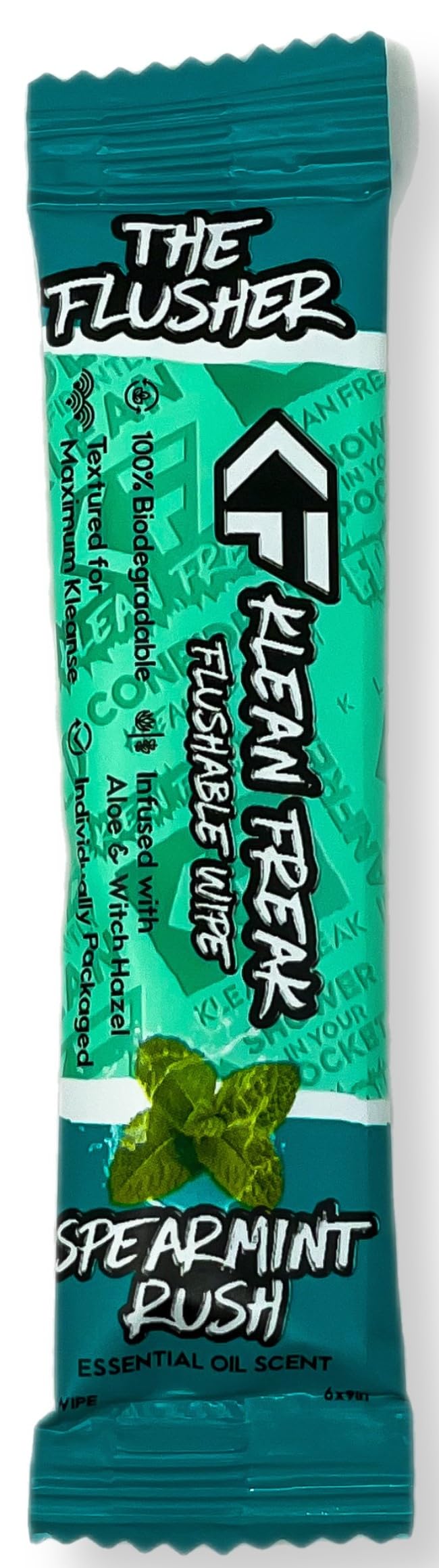 Klean Freak - The Flusher wipes - 100 Pack Spearmint Rush