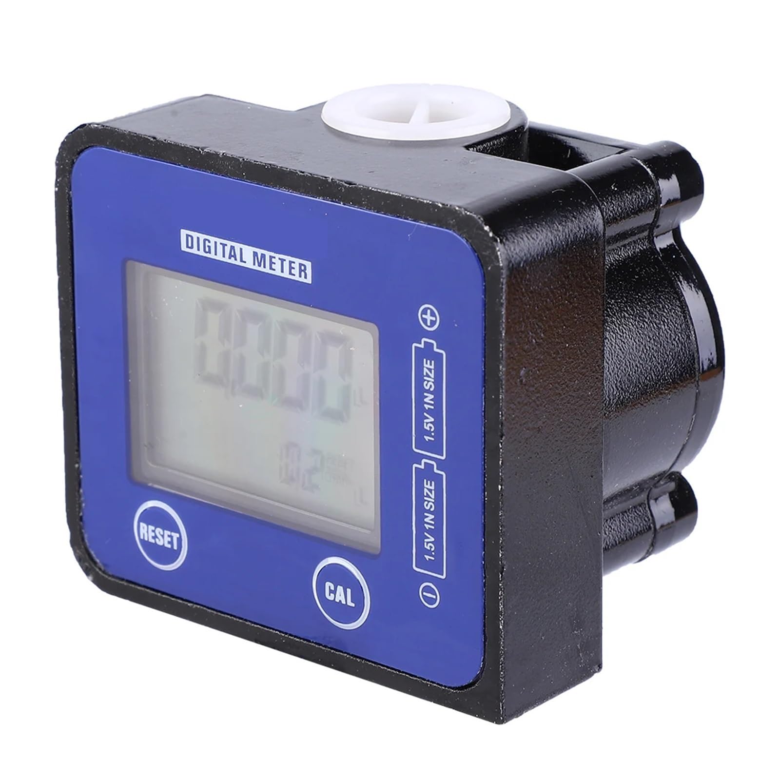 Contador de Agua, Medidor Digital, Medidor De Flujo De Alta Precisión, Pantalla LCD Azul For Productos Químicos, Agua Líquida, Ultrasónico , para uso doméstico en el jardín