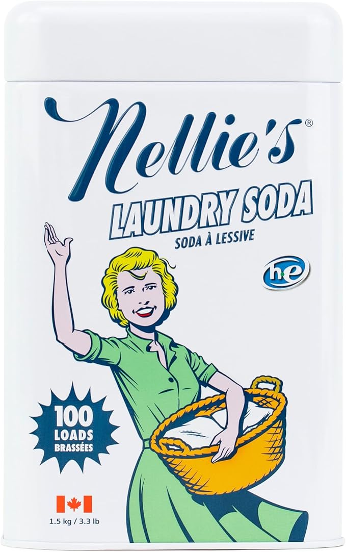 Nellie's Laundry Soda Concentrated Laundry Detergent Powder 100 Load Gentle on