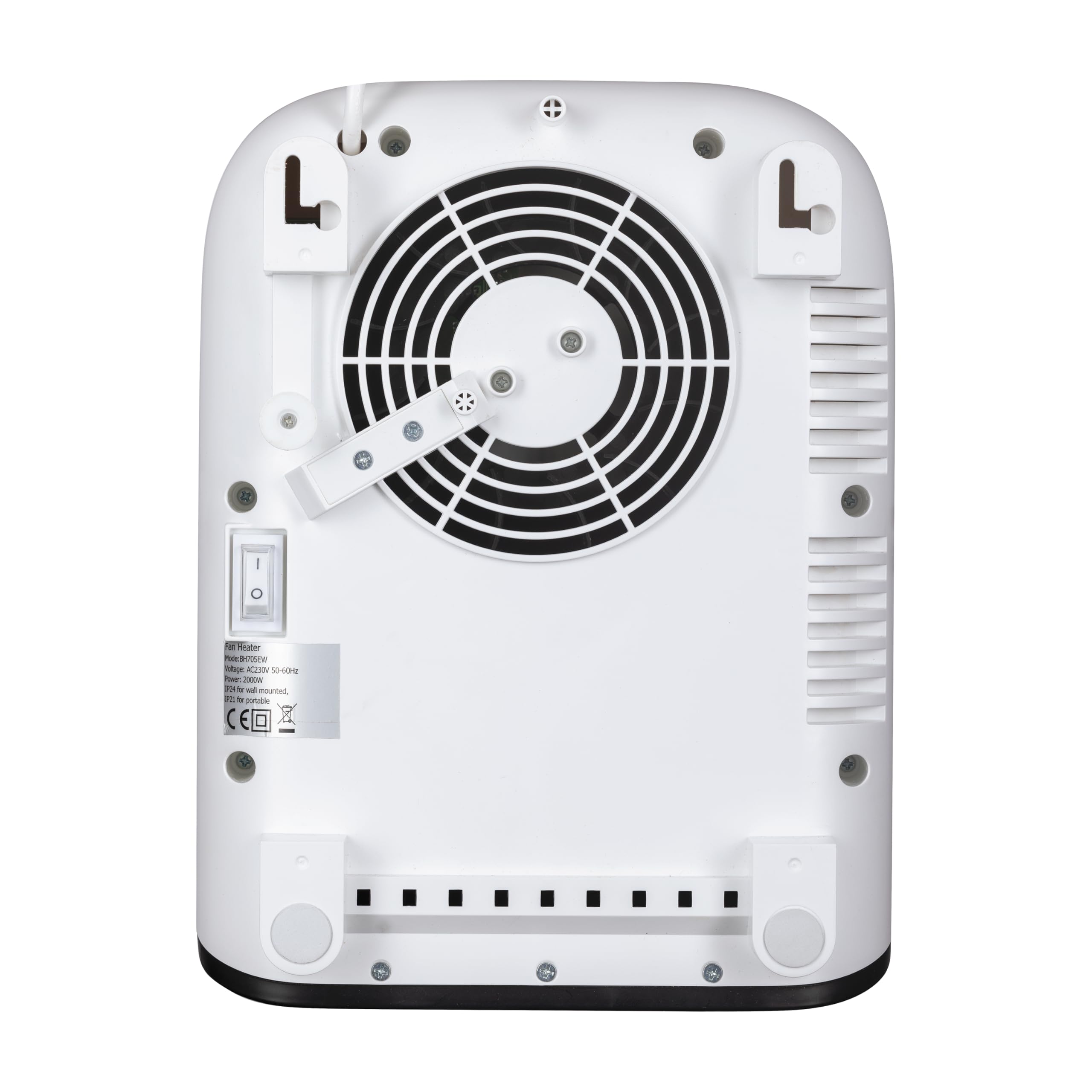 TCP - Riscaldatore a parete - 2 kW, riscaldamento istantaneo, programmazione settimanale, riscaldamento rapido, rilevamento di finestre aperte, montaggio a parete, telecomando, touch screen digitale