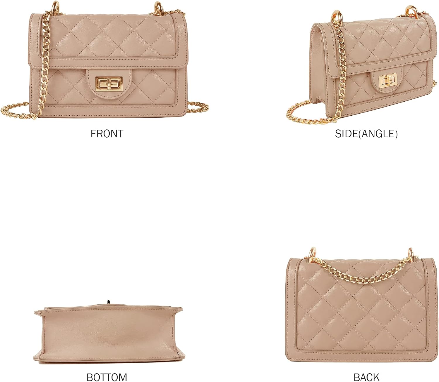 SG SUGU Small Quilted Crossbody Bag, Trendy Designer Mini Shoulder Bag, Phone Wallet Purse for Women - Image 2