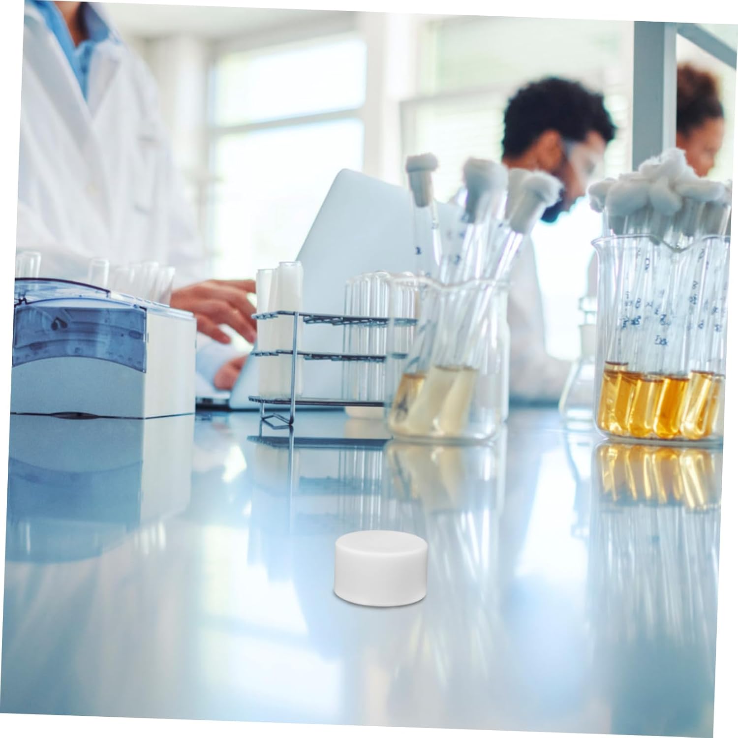 5pcs PTFE Evaporating Dish Lab Equipment for Tissue Culture and Experiments Flat Bottom Design Laboratory Accessory