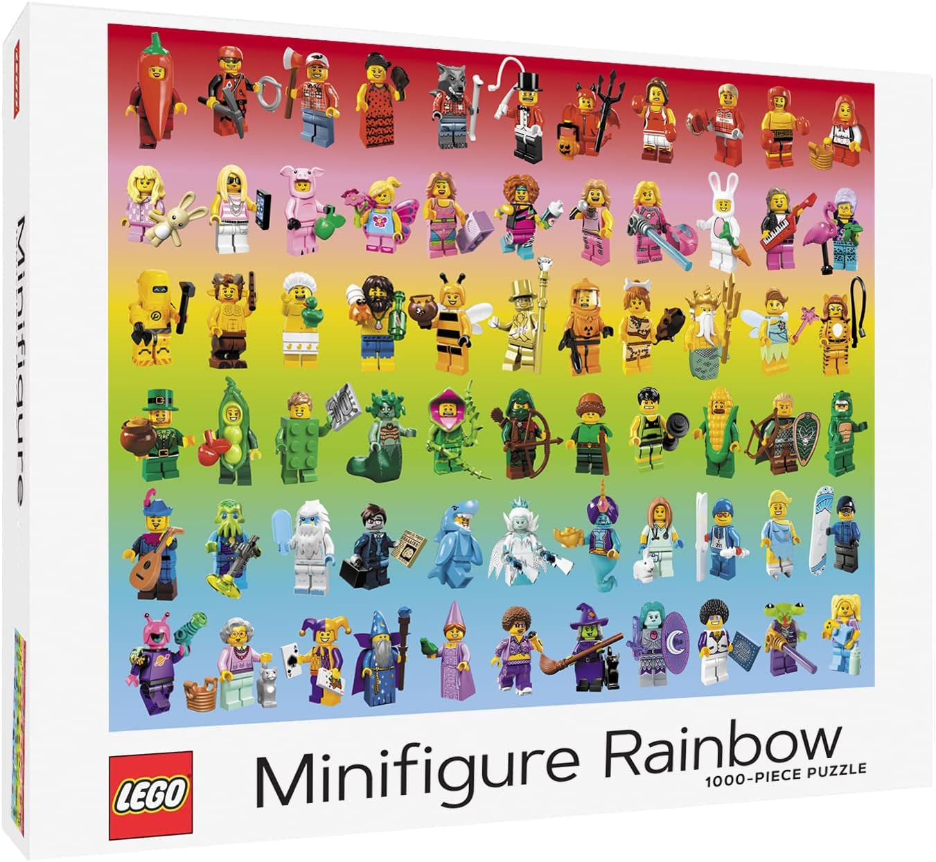 - LEGO Minifigure Rainbow 1000-Piece Jigsaw Puzzle