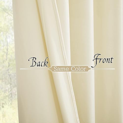 Miniatura 180 de RYB HOME Juego de 2 paneles de cortinas de terciopelo malva, cortinas y cortinas para oscurecer la habitación, con aislamiento térmico, decoración