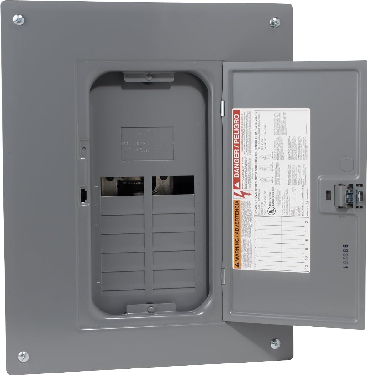 Square D - HOM816L125C Homeline 125 Amp 8-Space 16-Circuit Indoor Main Lugs Load Center with Cover