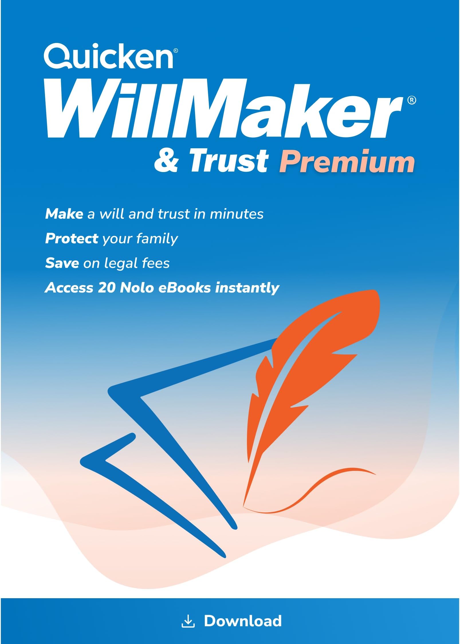 Nolo WillMaker & Trust Premium KeyCard - Estate Planning Software and eBook Library - Includes Will, Trust, Health Care Directive, Get It Together eBook, more - PC/Mac
