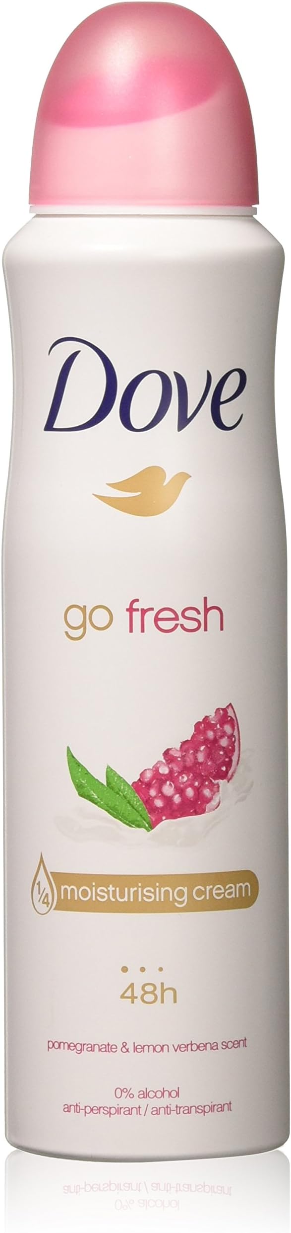 (12 PACK) DOVE Dry Spray Antiperspirant 48 hours, (Go Fresh Pomegranate & Lemon Verbena) 5oz