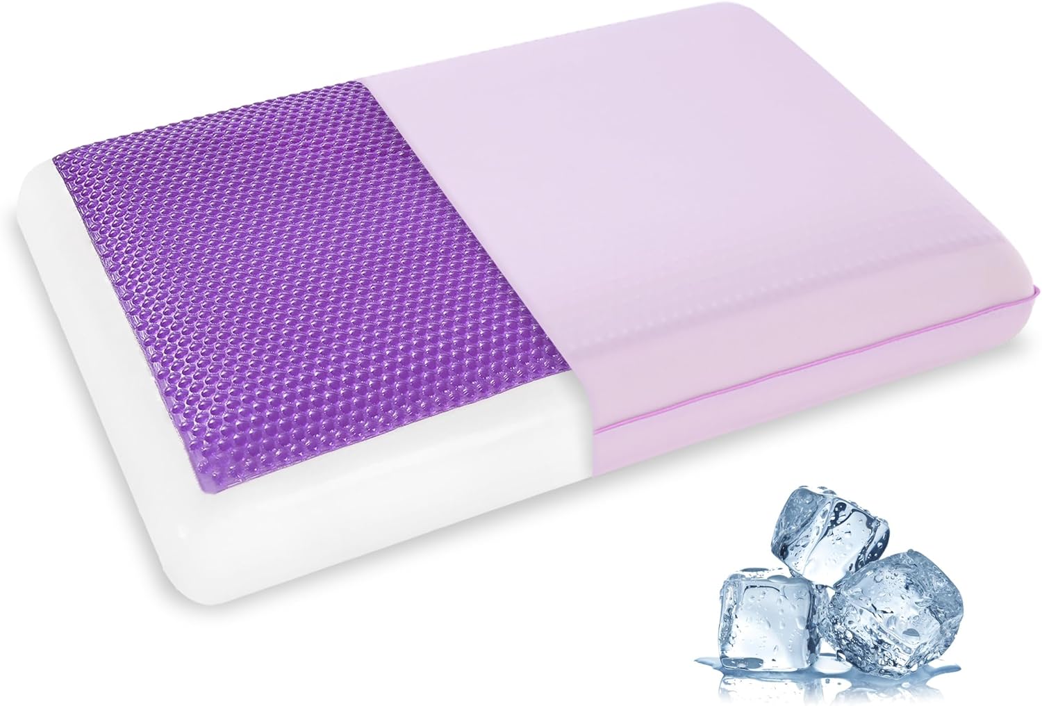 Almohada de Espuma Viscoelástica con Gel Refrescante 60 x 40 x 12 cm