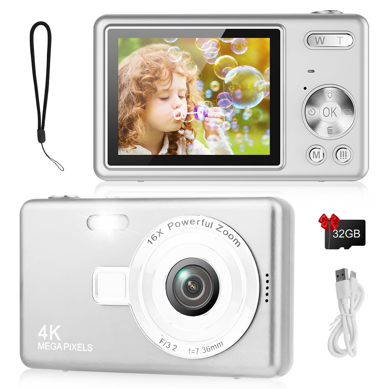 1080P FHD 44MP Digital Camera with 2.4