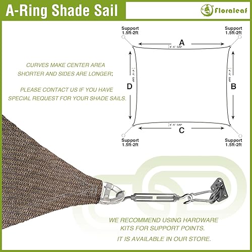 Miniatura 4 de Toldo rectangular de 18 x 22 pies con bloqueo UV para patio, patio, césped, jardín, actividades al aire libre