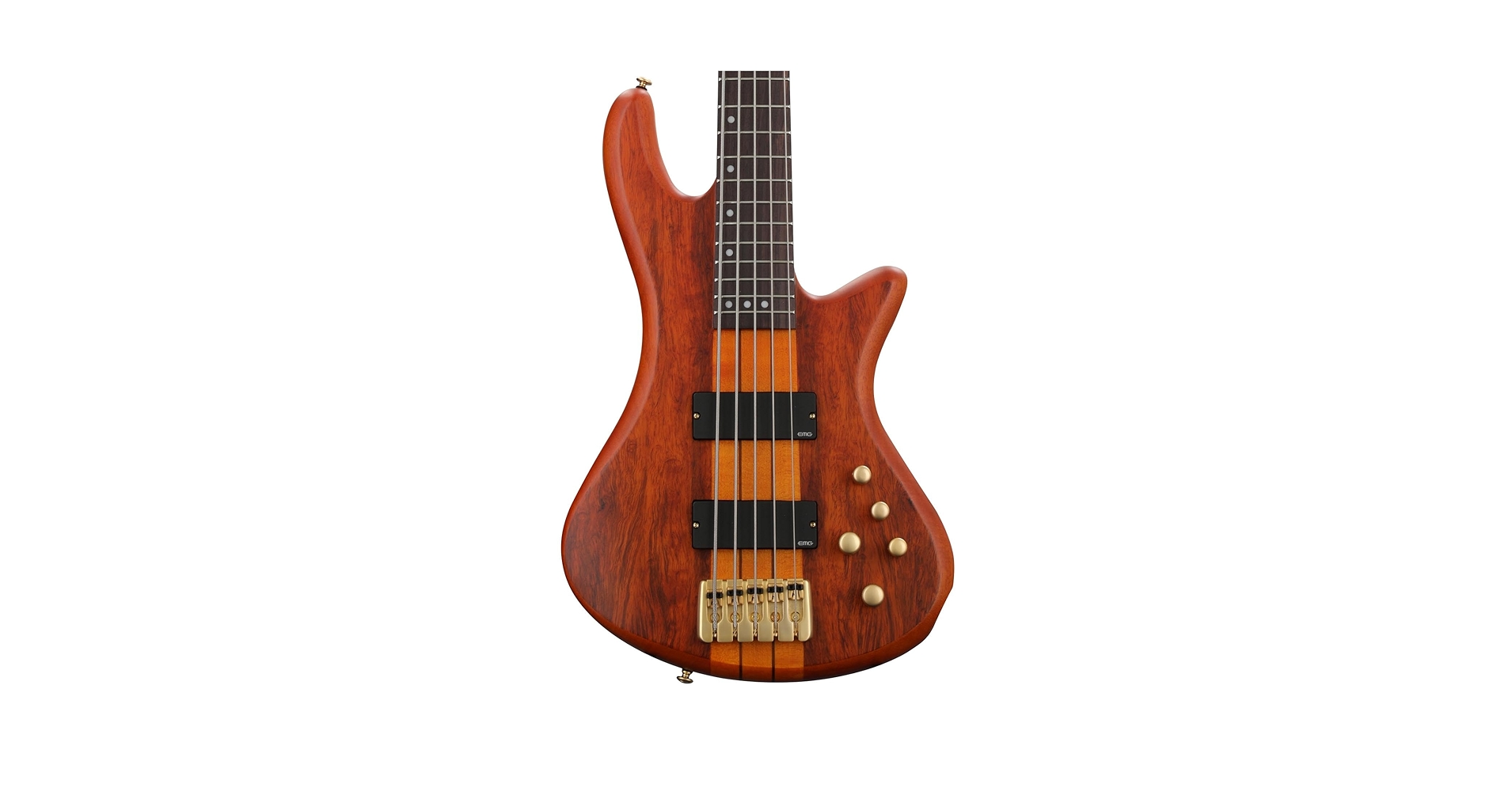 Amazon.com: Schecter Stiletto Studio 5 Bass Guitar - Honey
