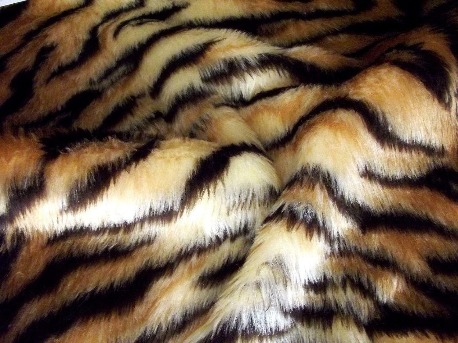 Animal Fun Faux Fur Fabric Material - Tiger (1Mtr-Precut)