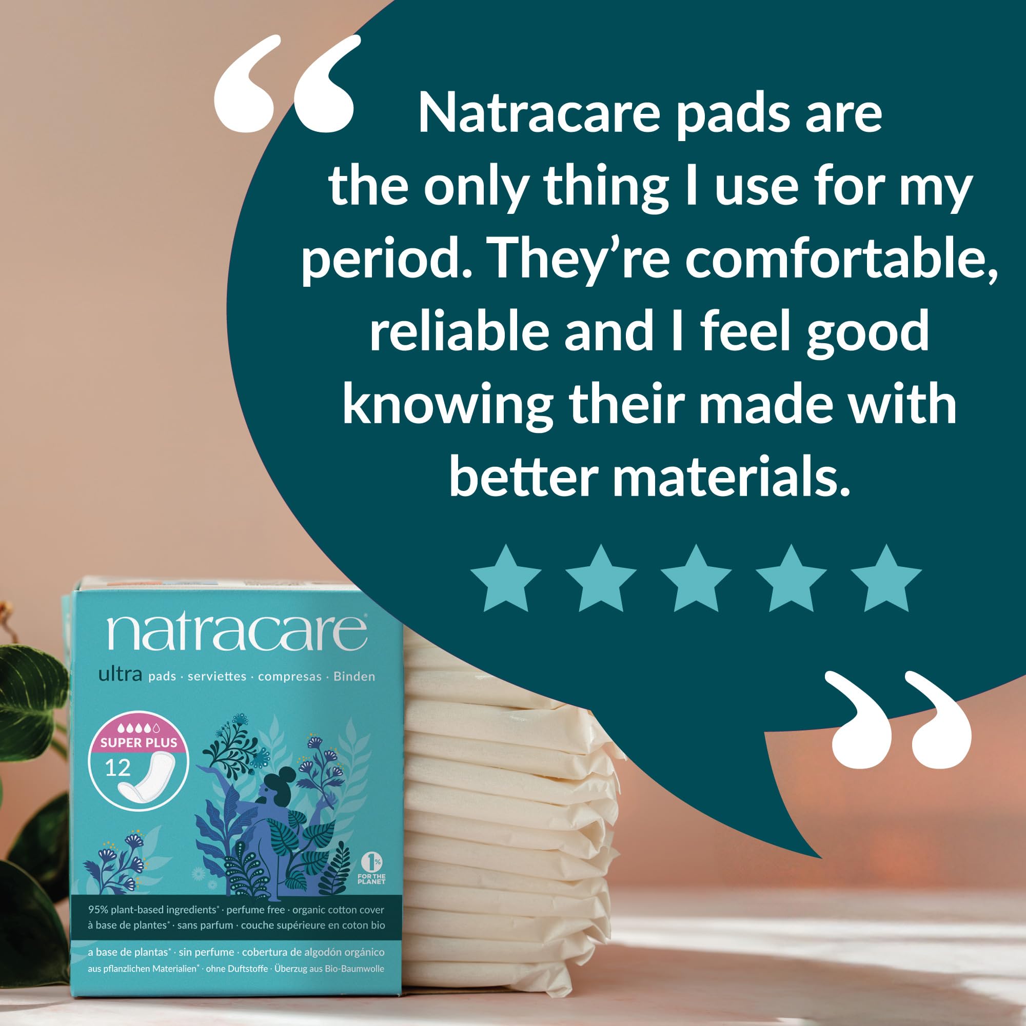 Natracare 3080ea Podpaski, 12 Sztuk
