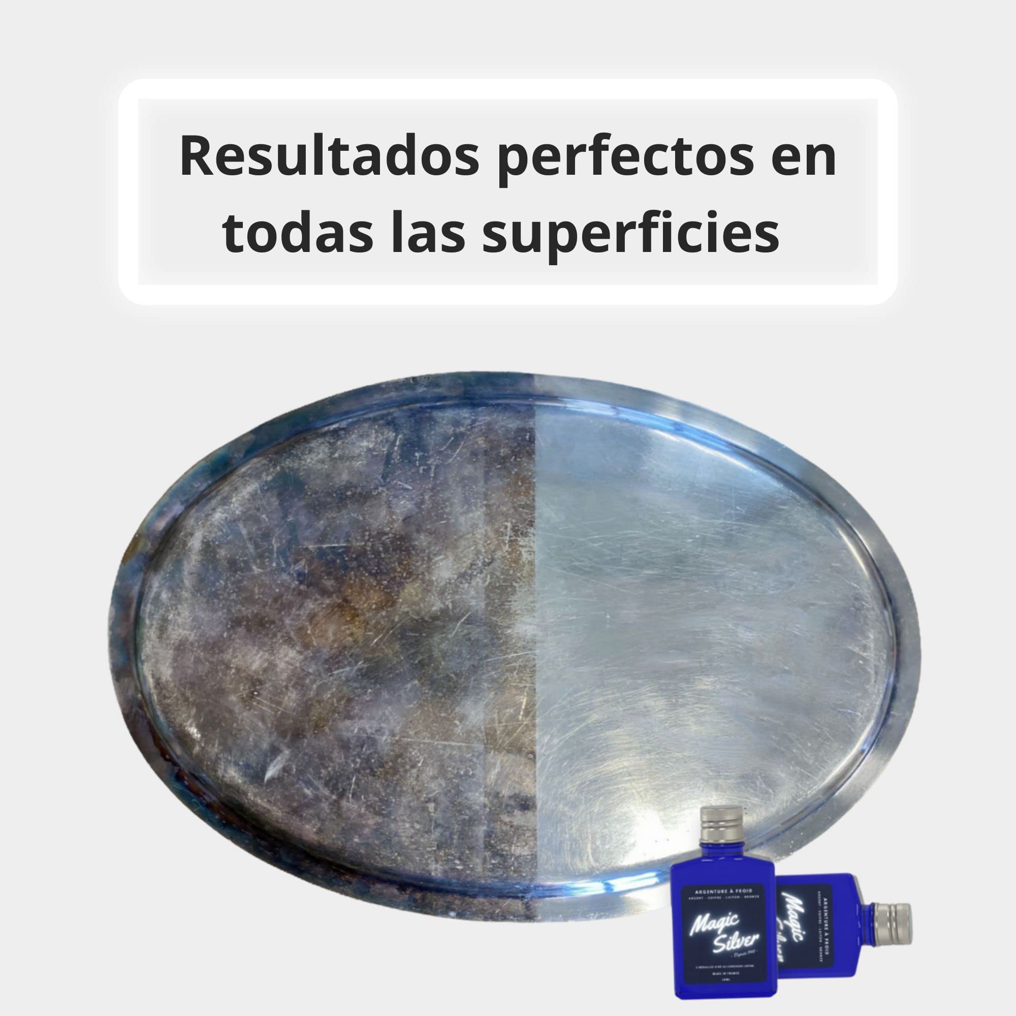 Plateado Frío - Magic Silver - Producto para Platear Joyas - 30 ml - Hecho en Francia - Limpiador de Plata y Joyas.