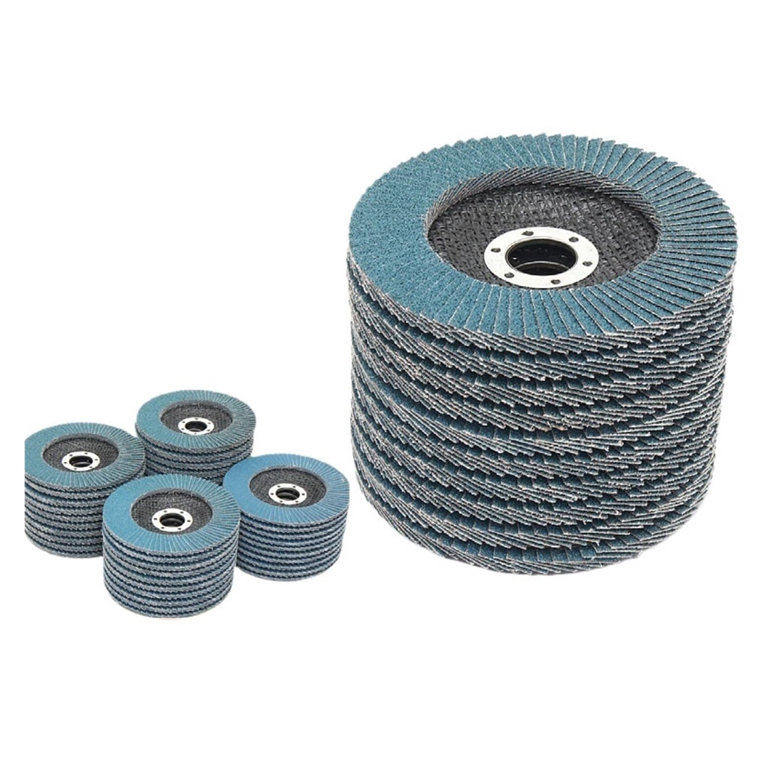 Disco de lijado for amoladora angular de 125mm y 5 ", herramienta abrasiva de madera y plástico de Metal, discos de aleta for muelas de grano 40/60/80/120(5pcs grit 40)