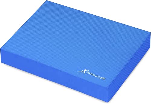 ProsourceFit Exercise Balance Pad – Non-Slip Cushioned Foam Mat &