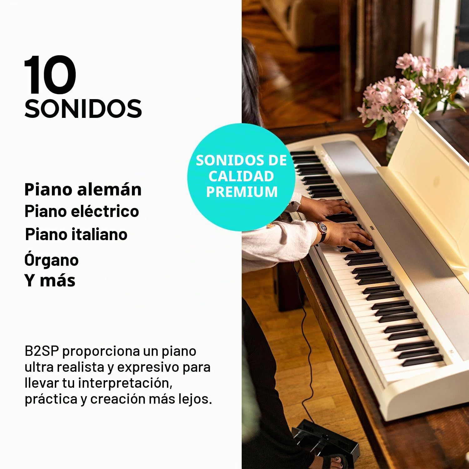 Korg B2 WH - Piano digital Blanco