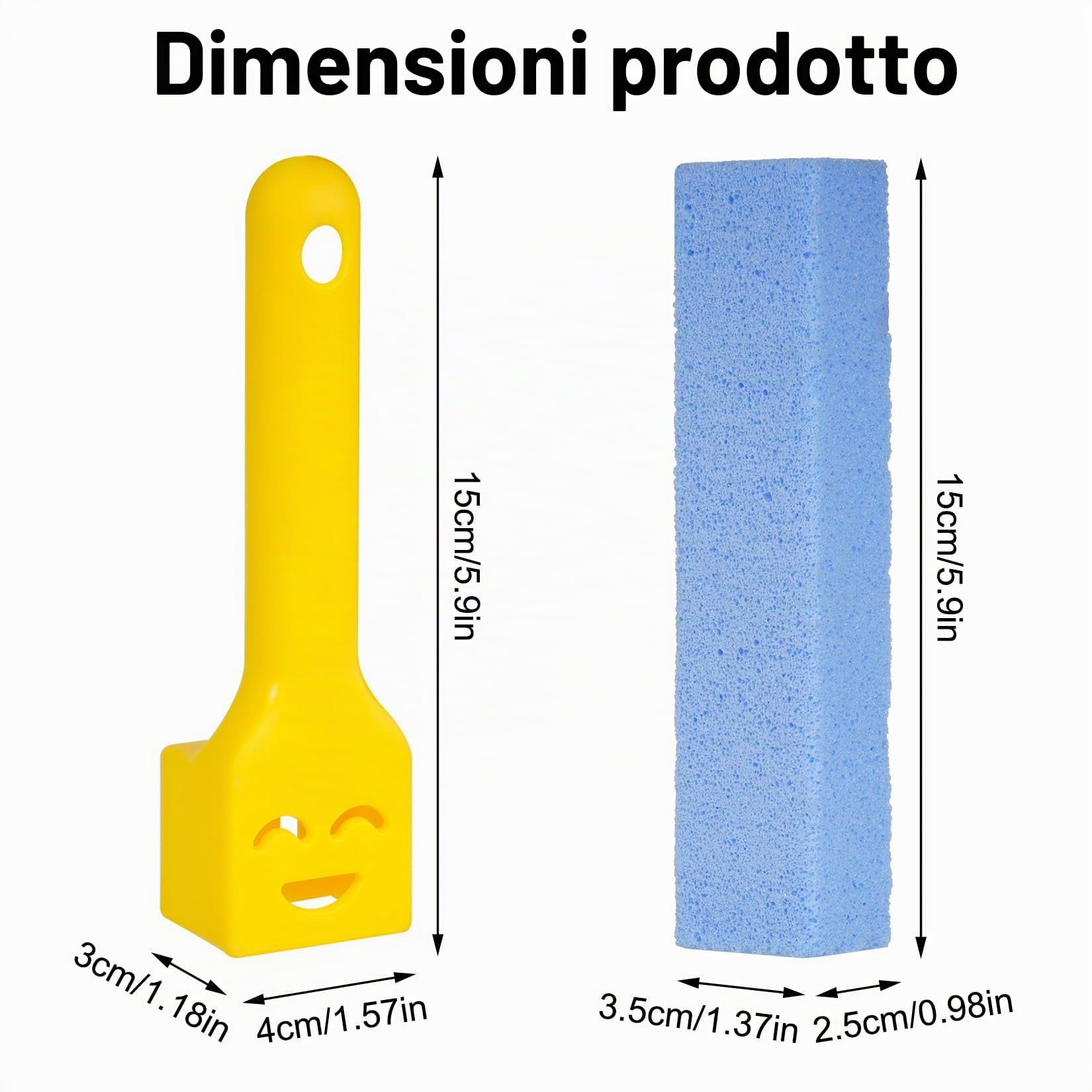 10 Pz Pietra Pomice per WC, Blocco Pietra Pulente Spazzole Bastone Naturale, Cleaning Block WC con 2 Maniglie per Pulizia di Piscine Bagno Cucina e Pumice Stone Cura dei Piedi