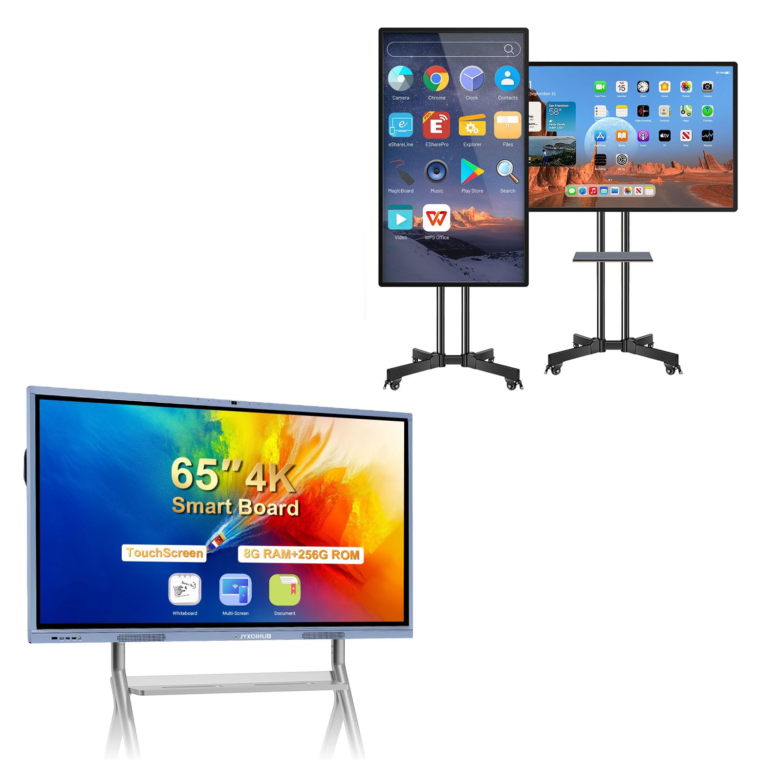 Smart Board 49 Inch Digital Electronic Whiteboard with 8-Core CPU 65 Smart Board 4K UHD Interactive Whiteboard All-in-One