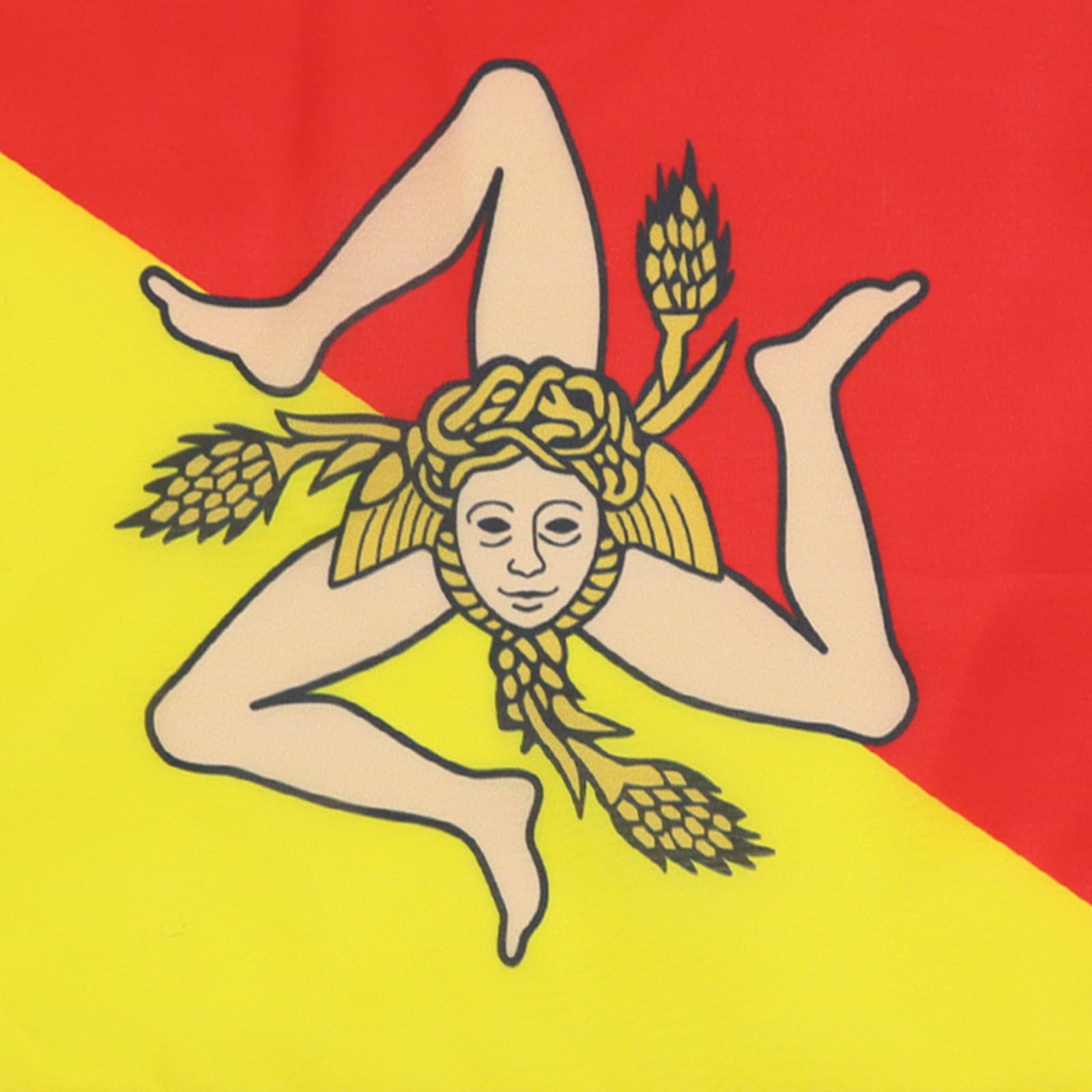 Amazon.co.jp: シチリア国旗 18インチ x 12インチ コード - イタリア