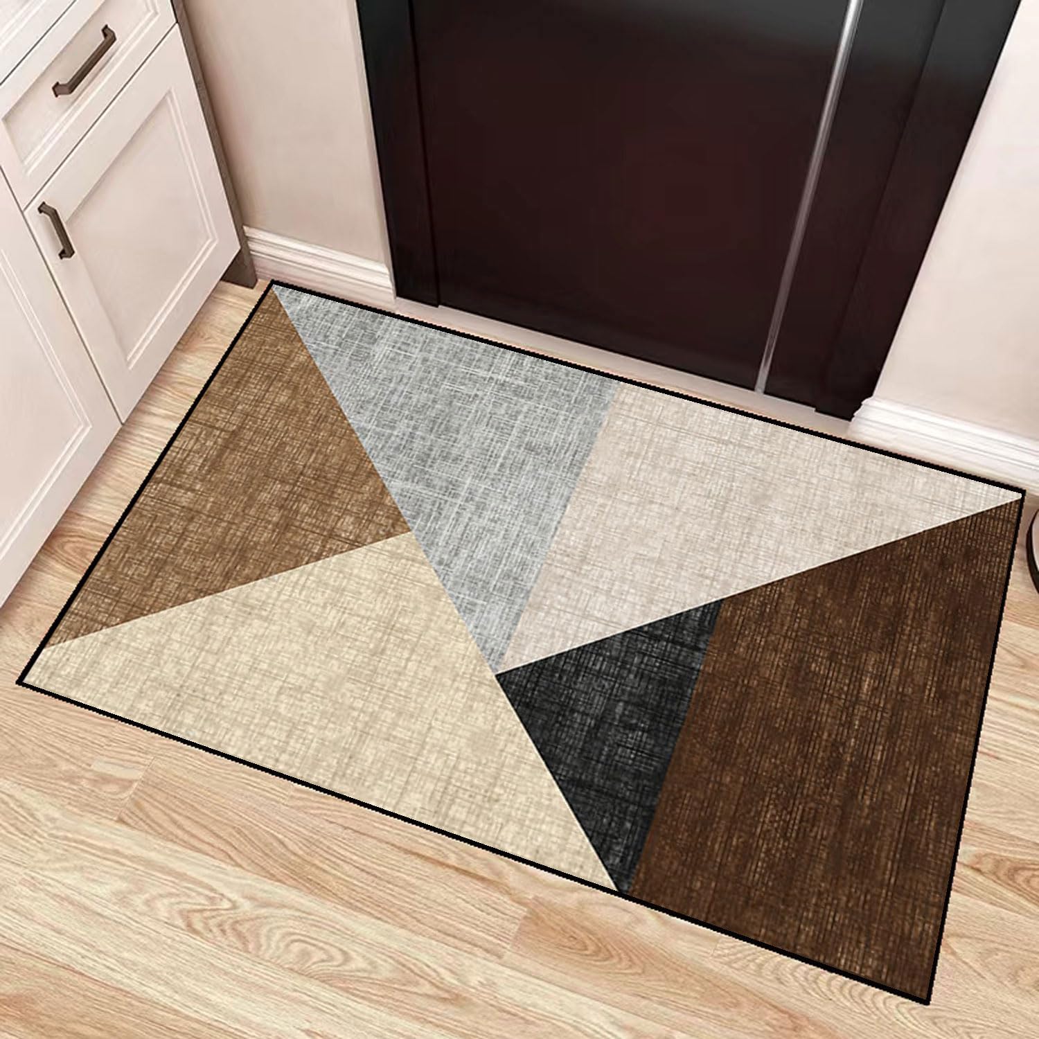 Alfombras de Pasillo，Microfibra Antideslizante Suave，para Pasillo, Cocina, Dormitorio, baño, Entrada,La Longitud y el Ancho se Pueden Personalizar