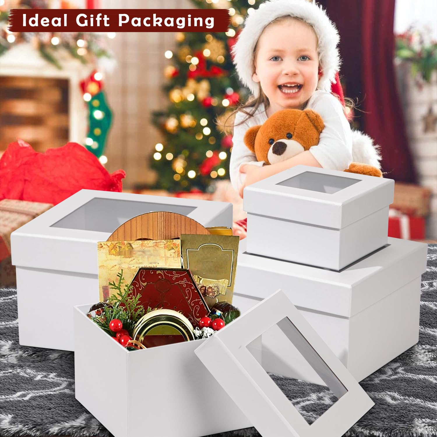 Scatola Regalo, Scatole di Regalo agnetiche con Coperchi, Scatole