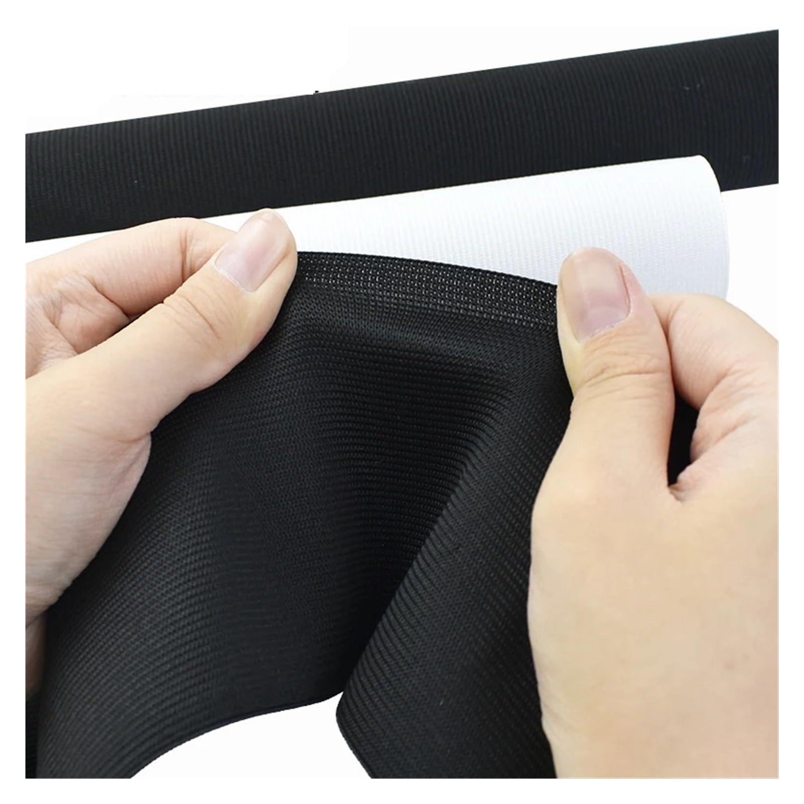 10-50cm Opaski elastyczne do szycia miękka skóra gumka pasek bielizna spodnie gumy taśmy parciane dodatki krawieckie DIY(schwarz,40cm)