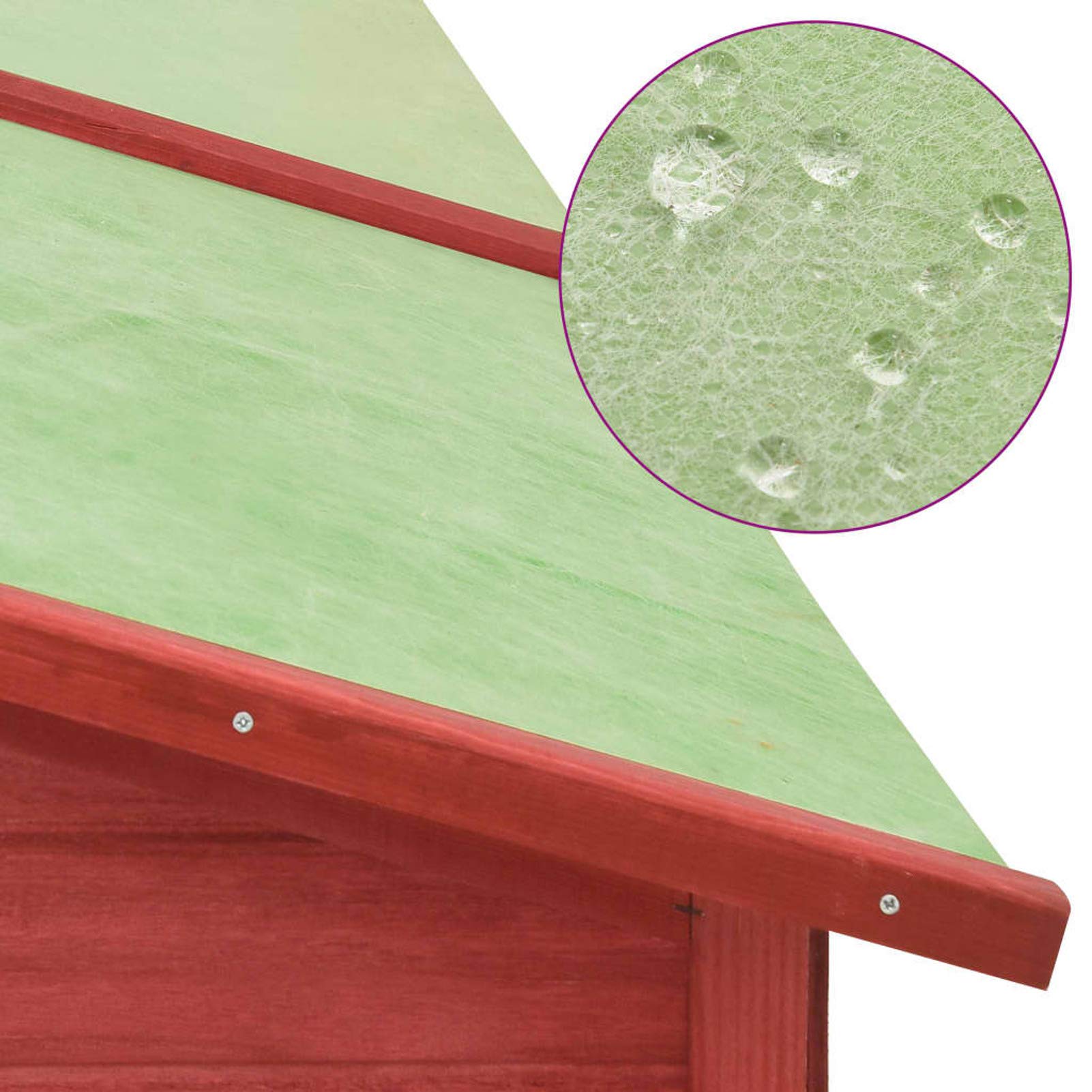 ShGaxin Jaula conejera de Exterior con Corral, Jaula Cobaya, Jaulas para Conejos, Jaula Hamster, Casa Conejo, Casita Conejo, Conejo, Madera Abeto Rojo Blanco