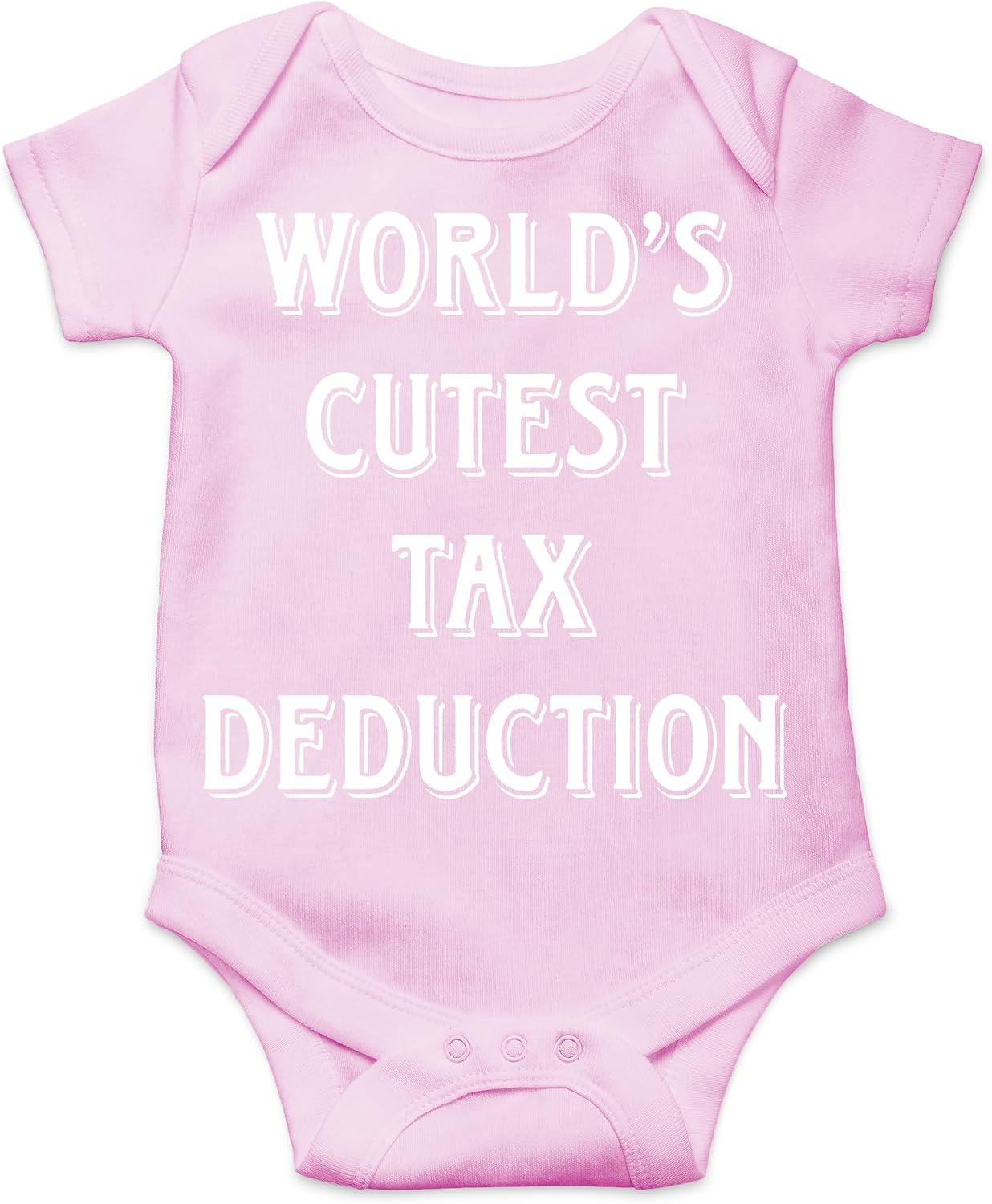 AW Fashions World's Cutest Tax Deduction Baby Bodysuit Adorable Newborn Infant Girl Romper Boy Clothes