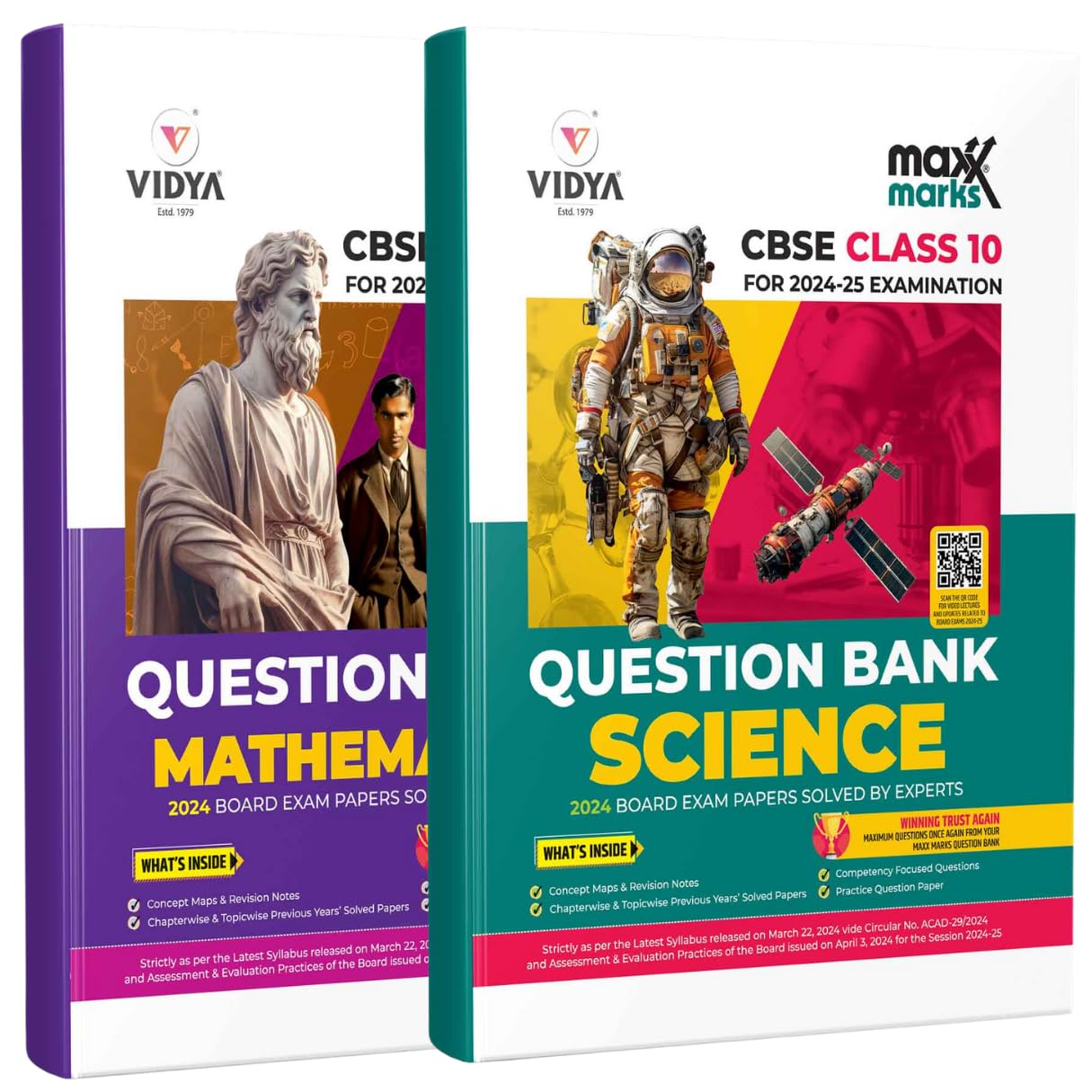 Maxx Marks CBSE Question Bank Class 10 - Maths, Science for 2025-2026 Board Exam with Class 10 Previous 10 Year Solved Papers and Sample Practice Question Papers for 2026 Examination