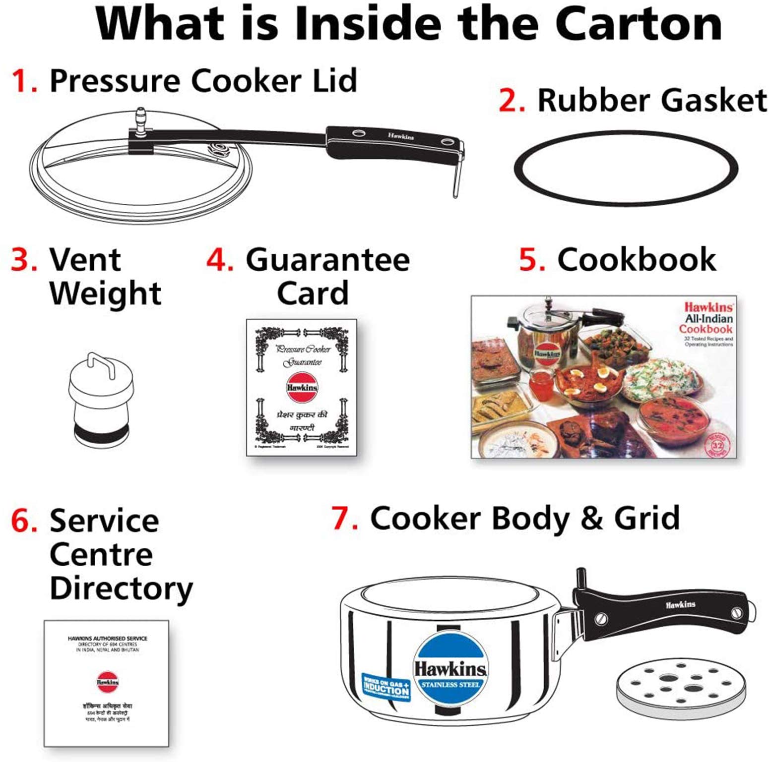 Hawkins Stainless Steel Induction Compatible Pressure Cooker, 2 Litre, Silver (HSS20) Buy